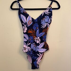 Christina Floral V-Neck Swimsuit